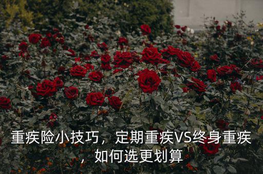 重疾險小技巧，定期重疾VS終身重疾，如何選更劃算