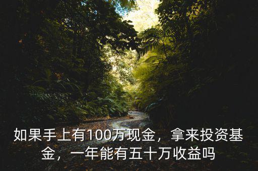 如果手上有100萬(wàn)現(xiàn)金，拿來(lái)投資基金，一年能有五十萬(wàn)收益嗎