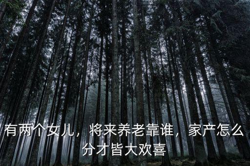 有兩個女兒，將來養(yǎng)老靠誰，家產(chǎn)怎么分才皆大歡喜