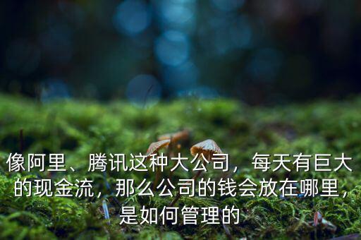 像阿里、騰訊這種大公司，每天有巨大的現(xiàn)金流，那么公司的錢會(huì)放在哪里，是如何管理的