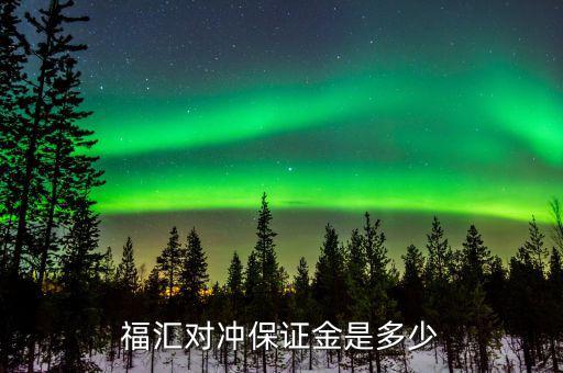 福匯對(duì)沖保證金是多少