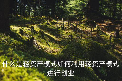什么是輕資產模式如何利用輕資產模式進行創(chuàng)業(yè)