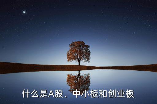 什么是A股、中小板和創(chuàng)業(yè)板