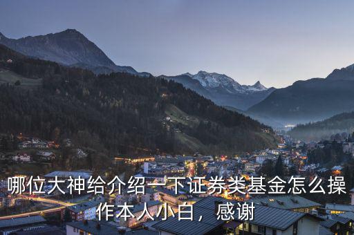 基金怎么操作,基金短線(xiàn)如何操作