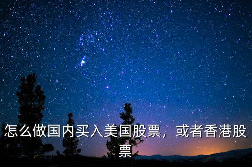 怎么做國(guó)內(nèi)買入美國(guó)股票，或者香港股票
