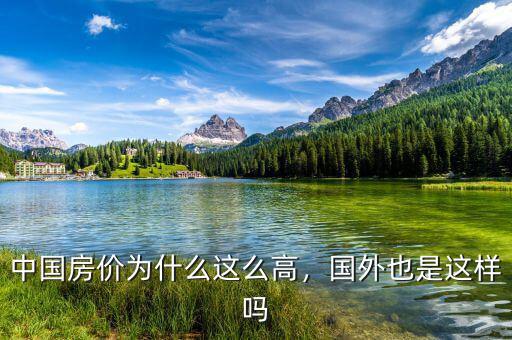 中國房價為什么這么高，國外也是這樣嗎