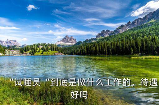 “試睡員“到底是做什么工作的，待遇好嗎