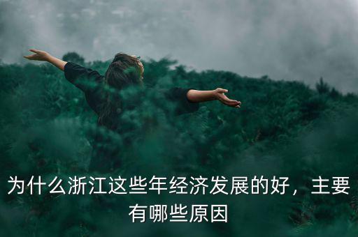 為什么浙江這些年經(jīng)濟(jì)發(fā)展的好，主要有哪些原因