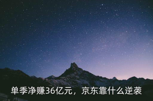 單季凈賺36億元，京東靠什么逆襲