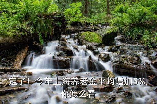 定了！今年上海養(yǎng)老金平均增加5%,你怎么看