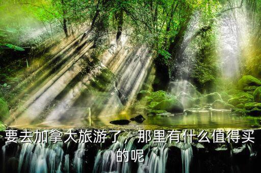 要去加拿大旅游了，那里有什么值得買的呢