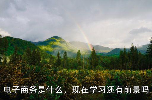 電子商務(wù)是什么，現(xiàn)在學(xué)習(xí)還有前景嗎