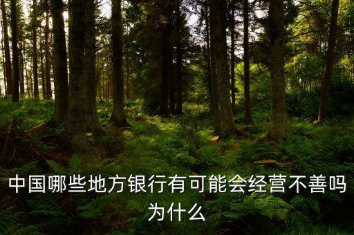中國哪些地方銀行有可能會(huì)經(jīng)營不善嗎為什么
