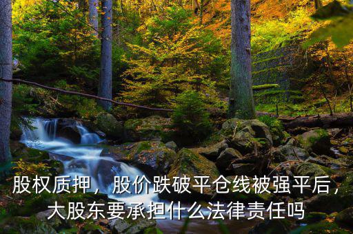 股權(quán)質(zhì)押，股價(jià)跌破平倉(cāng)線被強(qiáng)平后，大股東要承擔(dān)什么法律責(zé)任嗎