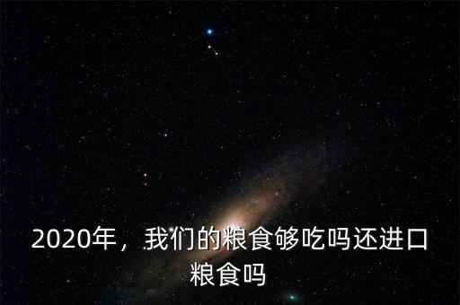 2020年，我們的糧食夠吃嗎還進口糧食嗎