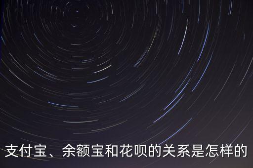 支付寶、余額寶和花唄的關(guān)系是怎樣的