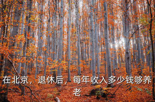 在北京，退休后，每年收入多少錢(qián)夠養(yǎng)老