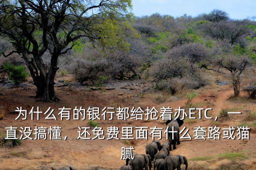為什么有的銀行都給搶著辦ETC，一直沒(méi)搞懂，還免費(fèi)里面有什么套路或貓膩