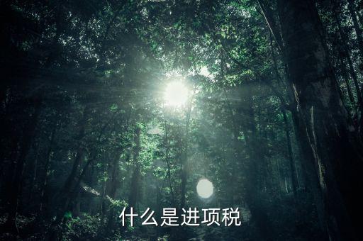 進項是指什么，什么是進項稅