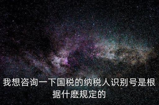 臨時納稅人代碼是什么，我想咨詢一下國稅的納稅人識別號是根據(jù)什麼規(guī)定的