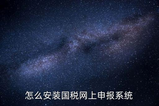 南陽(yáng)國(guó)稅申報(bào)需要下載什么系統(tǒng)，怎么安裝國(guó)稅網(wǎng)上申報(bào)系統(tǒng)