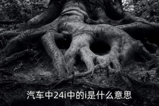 小車船i代表什么意思，汽車中24i中的i是什么意思