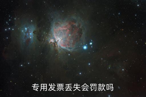 發(fā)票丟失有什么處罰嗎，專用發(fā)票丟失會罰款嗎
