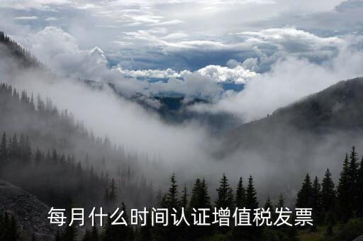 月底認證什么發(fā)票，每月什么時間認證增值稅發(fā)票