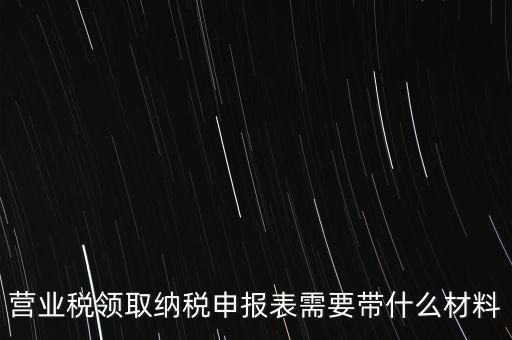 拿完稅申報(bào)表什么資料，納稅申報(bào)時(shí)需要提交哪些資料