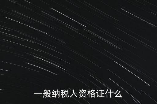 一般納稅人證是什么，請問一般納稅人應(yīng)有什么證