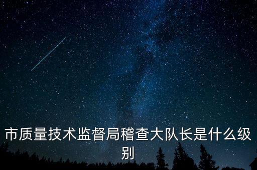 顯稽查局長是什么級(jí)別，市質(zhì)量技術(shù)監(jiān)督局稽查大隊(duì)長是什么級(jí)別