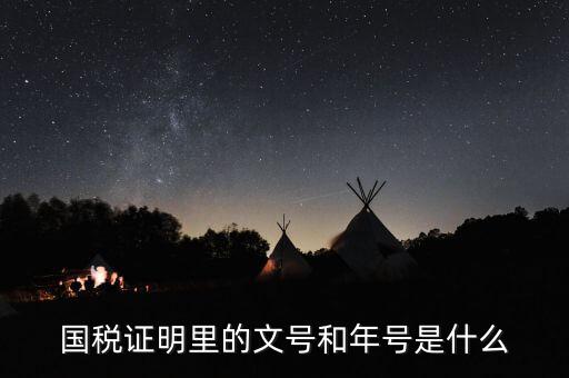 納稅證明文書號指什么，營業(yè)執(zhí)照清稅證明文號是什么