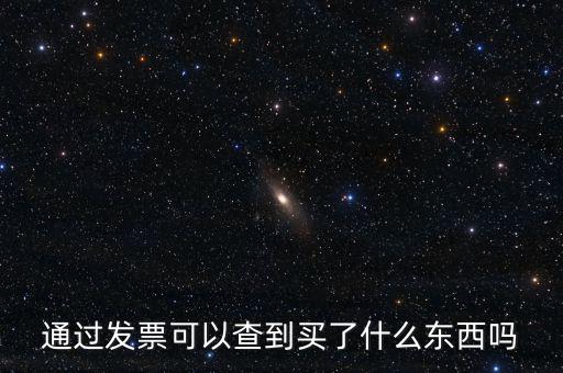 發(fā)票查詢什么內(nèi)容嗎，通過發(fā)票可以查到買了什么東西嗎