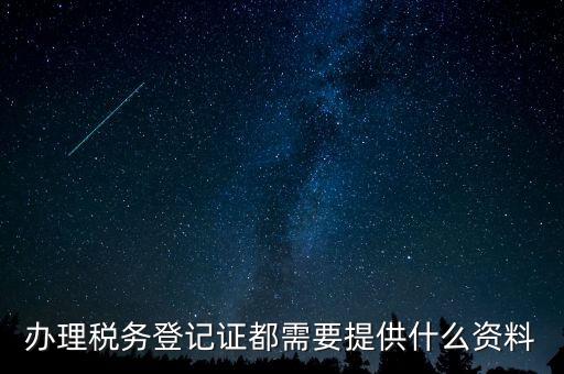 稅務(wù)登記證件包括什么，辦理稅務(wù)登記證都需要提供什么資料