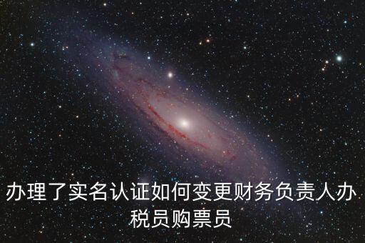 辦稅員在什么網(wǎng)上變更，辦理了實(shí)名認(rèn)證如何變更財(cái)務(wù)負(fù)責(zé)人辦稅員購(gòu)票員