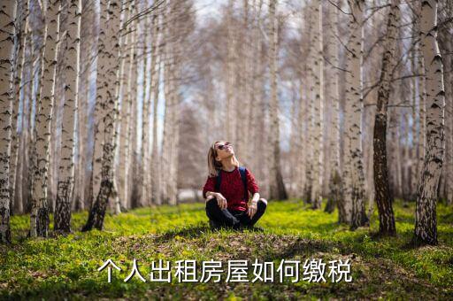 個人租房屋交什么稅，個人出租房屋如何繳稅