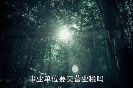 事業(yè)單位報的是什么稅，事業(yè)單位要申報哪些稅