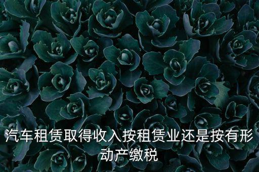 車輛租賃是按照什么來交稅的，一般納稅人提供汽車租賃服務應該如何納稅