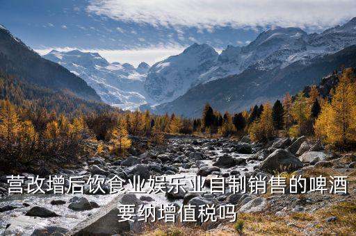 營(yíng)改增后飲食業(yè)娛樂業(yè)自制銷售的啤酒要納增值稅嗎