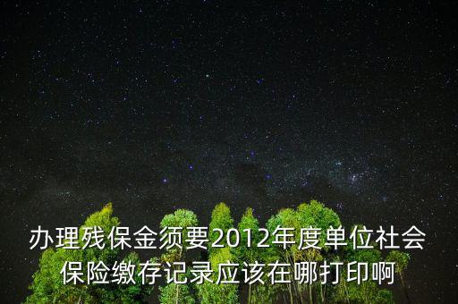 殘保金申報(bào)在什么地方查，殘保金的一般繳款書我應(yīng)該去那里拿呢
