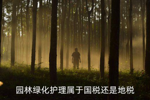 綠化養(yǎng)護(hù)屬于什么稅種，園林綠化護(hù)理屬于國稅還是地稅