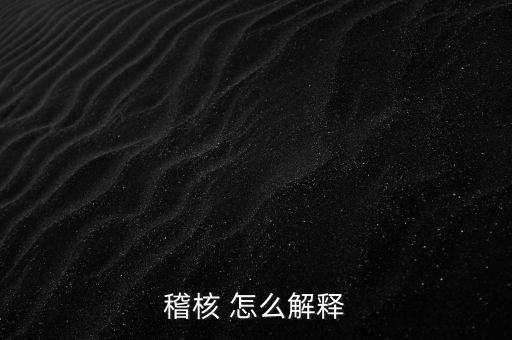 發(fā)票稽核補稅什么意思，稽核 怎么解釋