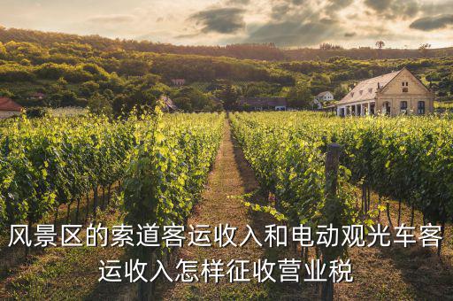 索道按什么收增值稅，風(fēng)景區(qū)的索道客運(yùn)收入和電動觀光車客運(yùn)收入怎樣征收營業(yè)稅