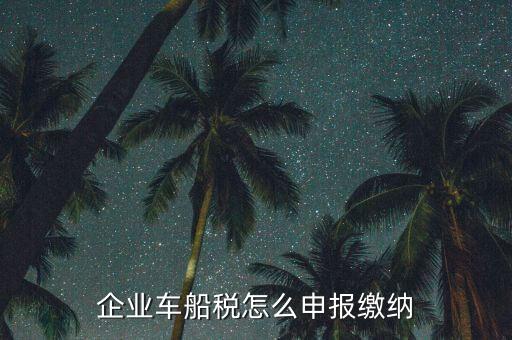車船稅按什么申報(bào)，汽車的車船使用稅按什么征收