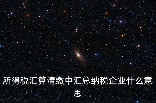 什么匯總納稅企業(yè)所得稅，關(guān)于企業(yè)所得稅匯總繳納