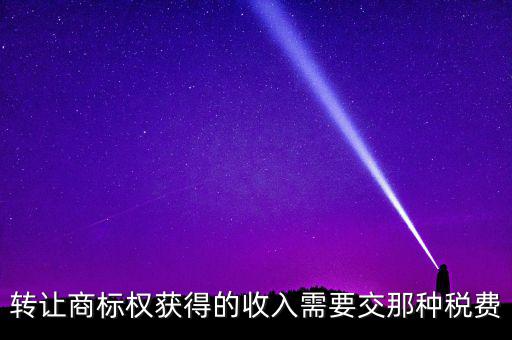 轉(zhuǎn)讓商譽交什么稅，轉(zhuǎn)讓商標(biāo)權(quán)應(yīng)交甚么稅
