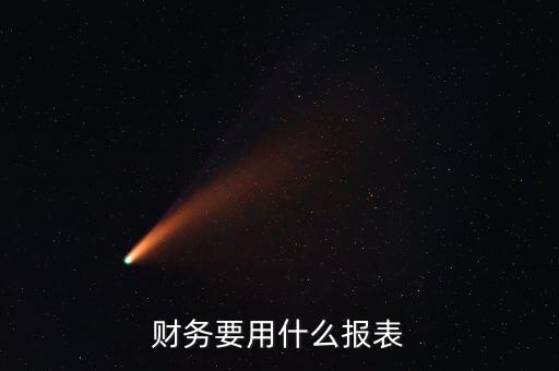 財務(wù)報表類型選擇什么，財務(wù)要用什么報表