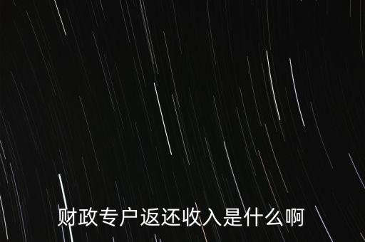 什么是財政返還，什么是事業(yè)單位的財政返還額度