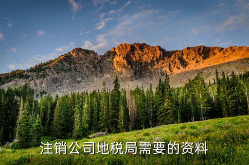 地稅銷戶需要什么資料，注銷公司地稅局需要的資料