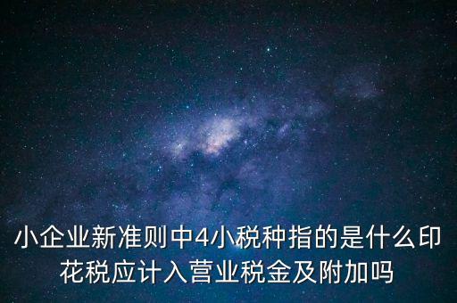 地稅小稅種什么意思，小規(guī)模納稅人地稅一般報(bào)什么稅種